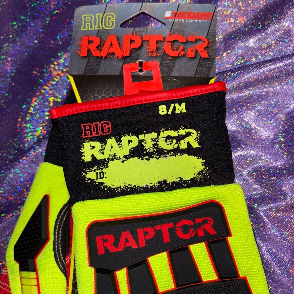 Rig Raptor Neon Work Gloves - Picture 7 of 11